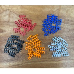 Mk1 Ignition Lead Wire Clip Ht Lead Holders Clamp clips tidy most colours 6 - 8mm Mk1 Ignition Lead Wire Clip Ht Lead Holders Clamp clips tidy most colours 6 - 8mm